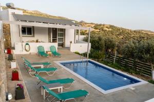 The swimming pool at or close to GALINI House