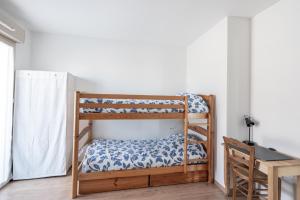 Posteľ alebo postele v izbe v ubytovaní À portée de mer. Appt 70m2, 2ch+parking
