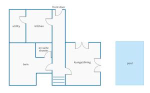 Půdorys ubytování Villa Juliana by Villa Plus