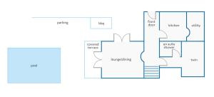 Plan piętra w obiekcie Villa Ola by Villa Plus