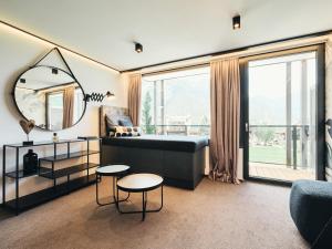 Postel nebo postele na pokoji v ubytování Hotel Auszeit