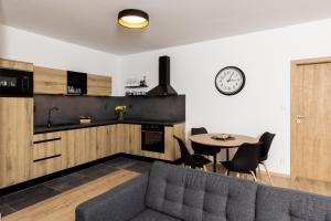 Kuchyň nebo kuchyňský kout v ubytování Apartmán 21 Hubertus