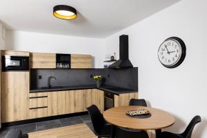 Kuchyň nebo kuchyňský kout v ubytování Apartmán 21 Hubertus