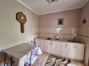 Kuchyň nebo kuchyňský kout v ubytování Guest House Moryachka