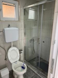 Koupelna v ubytování Boja Zalaska - kameni apartman