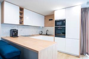 Kuchyňa alebo kuchynka v ubytovaní Harmonia Apartamenty Ustroń