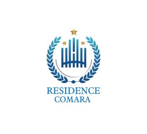 a shield with a laurel wreath and the words resilience camerana at Résidence Comara in Marcory