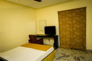 TV a/nebo společenská místnost v ubytování Hotel Arunachala