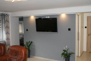 Telewizja i/lub zestaw kina domowego w obiekcie Apartament na Górce