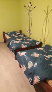 2 camas individuales en una habitación en RIJA en Cēsis