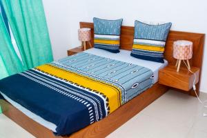 Letto o letti in una camera di RESIDENCE rubis