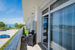 Balkón alebo terasa v ubytovaní Kincső Apartman