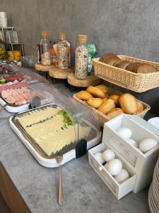 Opțiuni de mic dejun disponibile oaspeților de la Central Hotel Duisburg