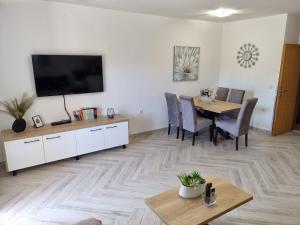 TV a/nebo společenská místnost v ubytování Apartments Ledic