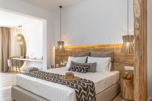 Postel nebo postele na pokoji v ubytování Almiriki Naxos Beachside Living