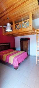 Postel nebo postele na pokoji v ubytování Hotel Ecológico Temazcal
