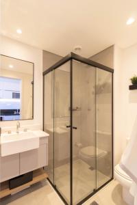 Kylpyhuone majoituspaikassa Urban Sky Studio - GRU
