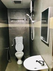 a bathroom with a toilet and a sink at Ipoh Times Inn Hotel in Ipoh