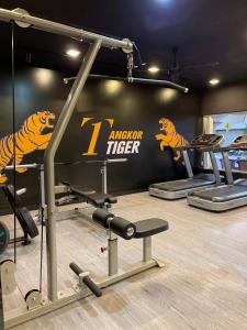 Fitness centrum a/nebo fitness zařízení v ubytování Angkor Tiger Resort
