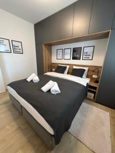 Posteľ alebo postele v izbe v ubytovaní Istria Banjole + 34 fotografií