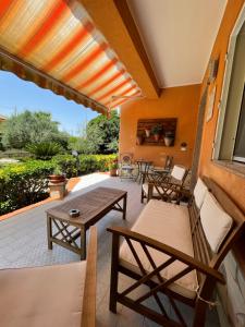 Balkón alebo terasa v ubytovaní A Casa di Giù B&B