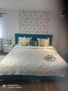 Ένα ή περισσότερα κρεβάτια σε δωμάτιο στο Apartamenty Sowianka