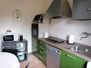 Virtuvė arba virtuvėlė apgyvendinimo įstaigoje LAVANDA appartamento
