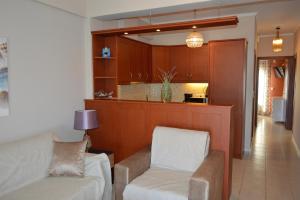 A seating area at Best House, Sea View II, Pylos Messinias