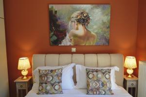 A bed or beds in a room at Best House, Sea View II, Pylos Messinias