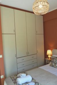 A bed or beds in a room at Best House, Sea View II, Pylos Messinias