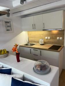 Kuchyň nebo kuchyňský kout v ubytování OASIS rooms