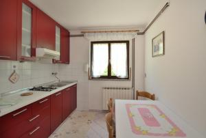 Kuchyň nebo kuchyňský kout v ubytování Apartment Luna