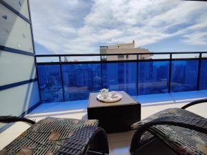 Ein Balkon oder eine Terrasse in der Unterkunft ESTRELLA honey apartment