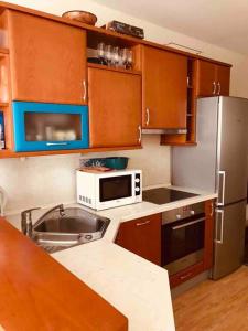 Kuchyň nebo kuchyňský kout v ubytování Planai Ski Slope Appartements