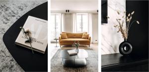 Χώρος καθιστικού στο HIGHSTAY - Luxury Serviced Apartments - Place Vendôme Area