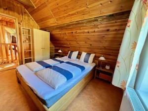 Кровать или кровати в номере Holiday House Markousovice