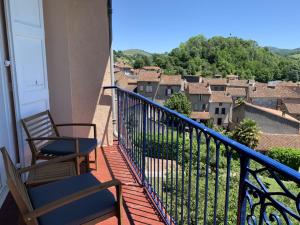 Balkón nebo terasa v ubytování Velo Ariege Pyrenees