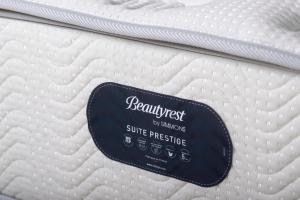 a close up of a mattress with a sign on it at Sivota Deamaris Luxury Boutique Hotel in Syvota