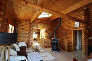 Posezení v ubytování Zénitude: Superbe chalet baigné de soleil