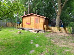 Vonkajšia záhrada v ubytovaní Gîte Au coeur de la Baie