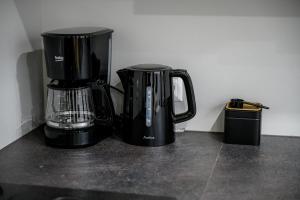 Príslušenstvo na prípravu kávy alebo čaju v ubytovaní Native Apartments Paulińska 20 Superior