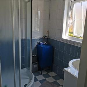 Koupelna v ubytování `T Blauwtje Baarland