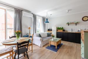 Χώρος καθιστικού στο Apartament Bulvar Premium Starówka garaż gratis !