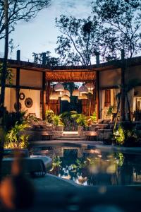 Hotel Muaré Tulum Wellness and Spa外面的花园