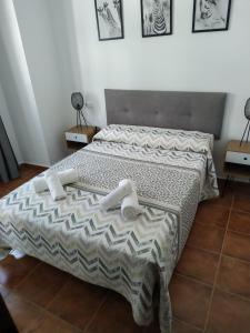 Кровать или кровати в номере Casa Cristy