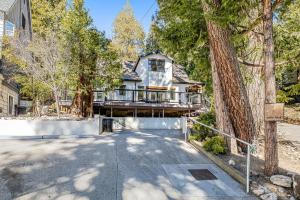 a house with a driveway leading up to a house at Paradise in the Palisades in Lake Arrowhead