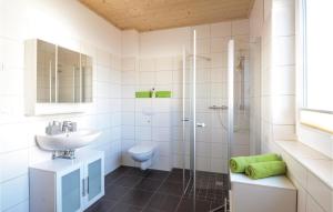 Koupelna v ubytování Ferienhaus 11 Altefähr