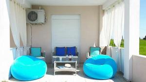 A seating area at Villa Fokea