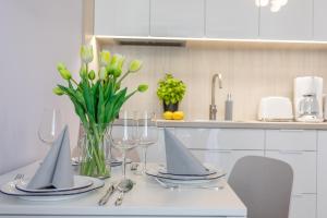 Kuchnia lub aneks kuchenny w obiekcie Ambria Apartments Promenada