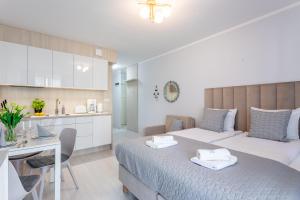 Kuchnia lub aneks kuchenny w obiekcie Ambria Apartments Promenada